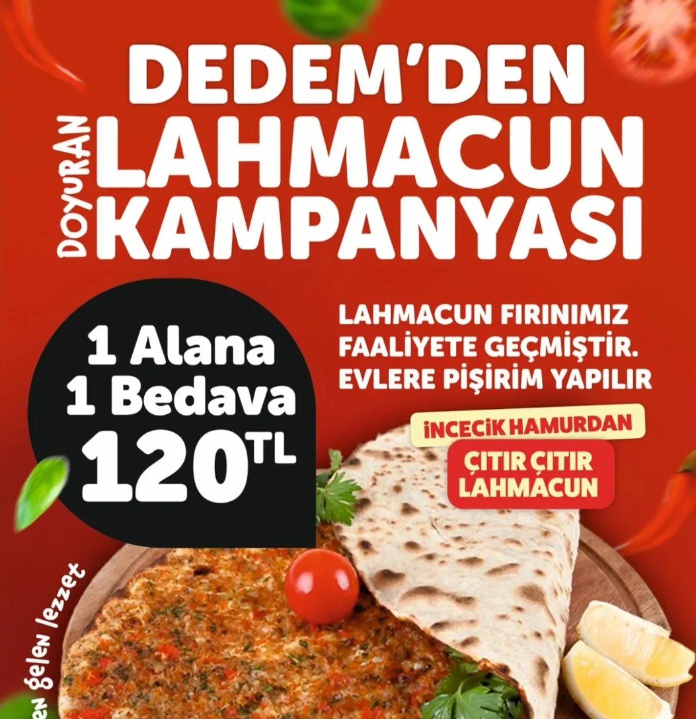 Dedem'den Lahmacun Kampanyası