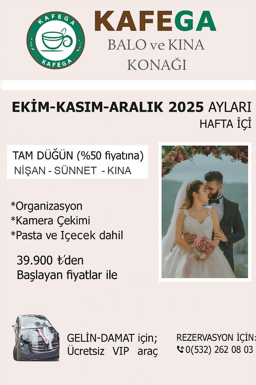 Tam Düğün, 39.900 TL'den Başlayan Fiyatlar Tam Düğün, 39.900 TL'den Başlayan Fiyatlar